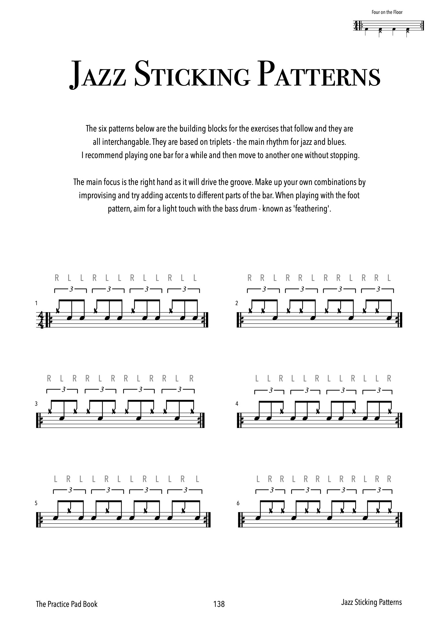 Jazz Sticking Patterns